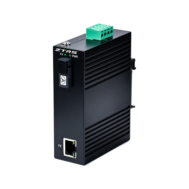Industrial DIN-rail media converter