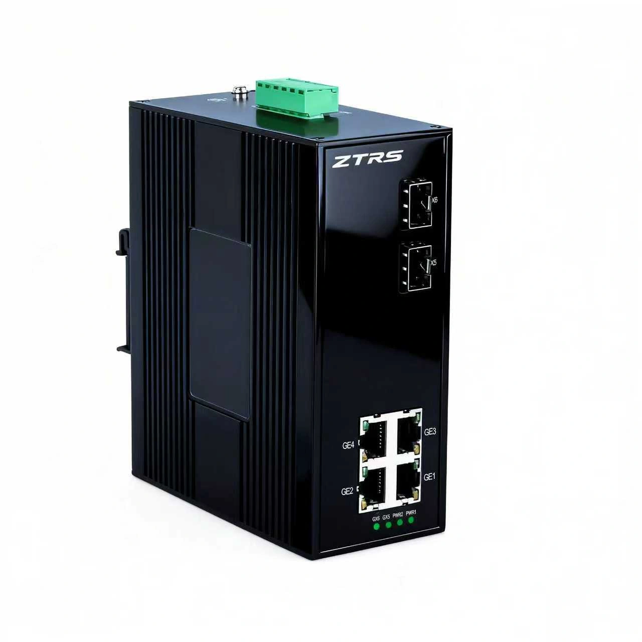 iSW-510-(P)-2GX4GT 2-port GbE fiber + 4-port GbE PoE industrial switch